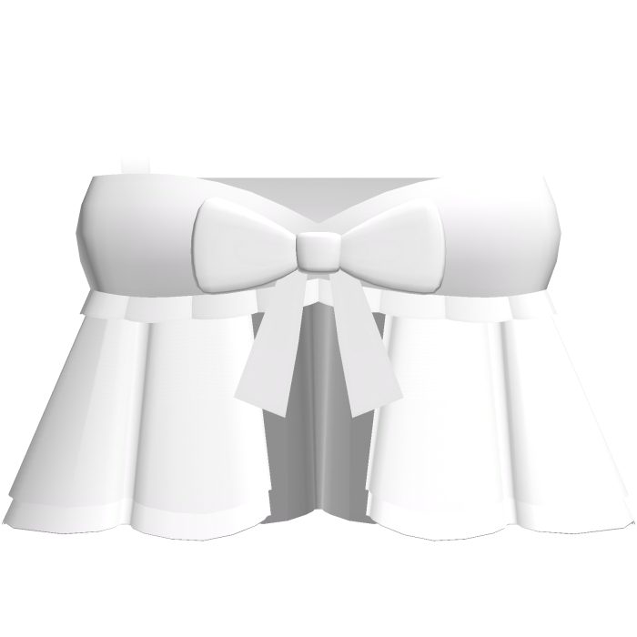 ⸝⸝ ♡ adorable white open ruffle dress top