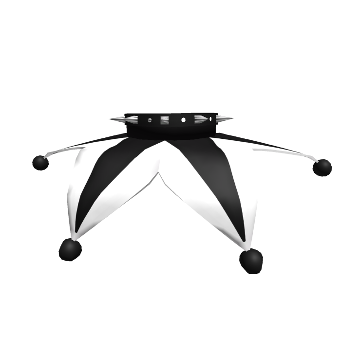 black white clown jester neck collar 3.0