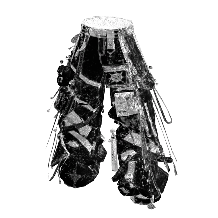 Black Y3K Holographic Cargo Pants [PBR]