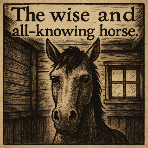 The wise and all-knowing horse