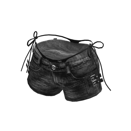 💗Y2K VINTAGE LAYERED SHORTS_ BLACK | Roblox Item - Rolimon's