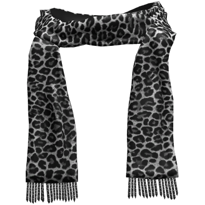 Snow Leopard Scene Emo Vkei Niche Scarf 5.