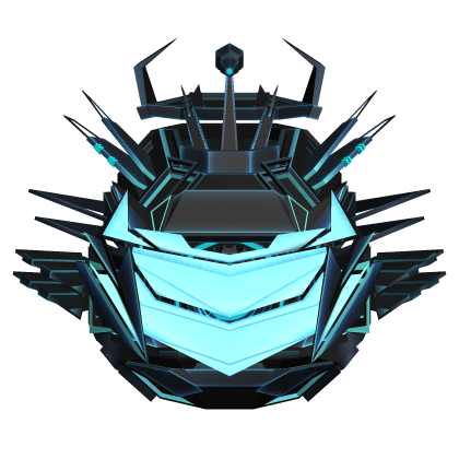 Cyber Neon Titan Head - HMR V1X (Visor Armor Glow)