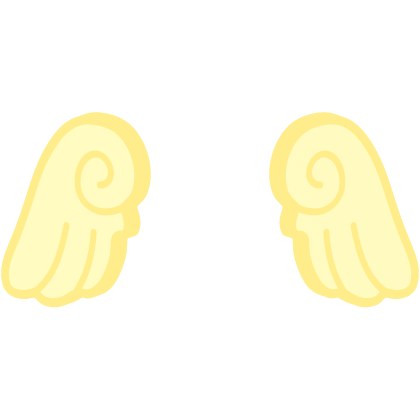 ♡ Cute Chibi Glowing Angel Wings in Yellow