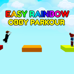 Easy Rainbow Obby Parkour