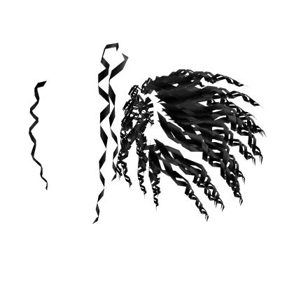 Jumbo Curly Ponytail 2/2 [Black] Roblox item