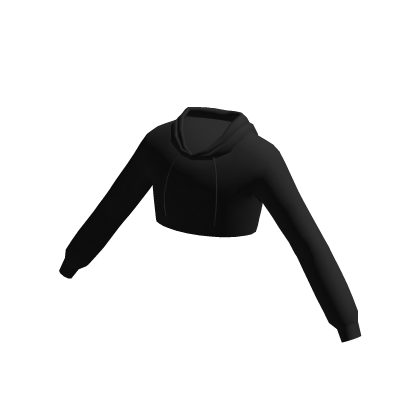 Black Cropped Hoodie thumbnail