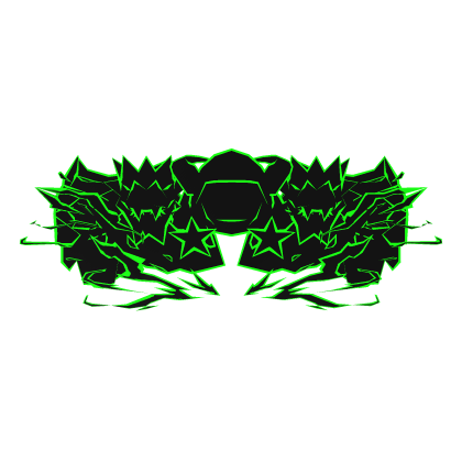 Cartoony Green Hood Dragon Wings Aura Combo Roblox item