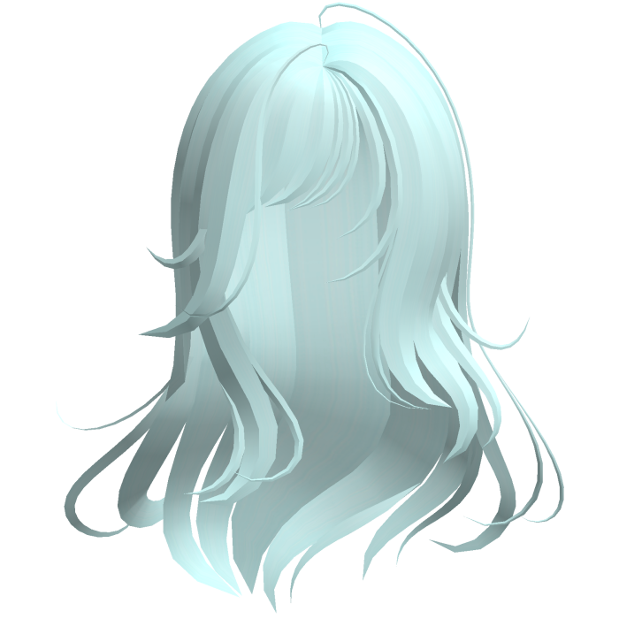 messy moe windy ethereal long hair teal