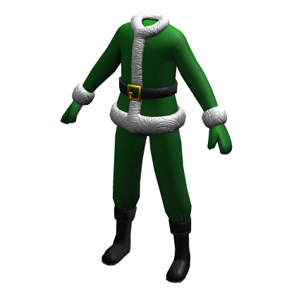 Green Christmas Santa Suit thumbnail