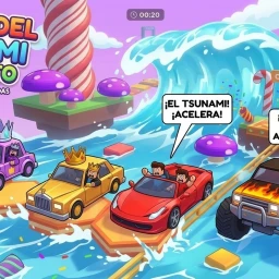 ESCAPA DEL TSUNAMI POR AUTOS icon