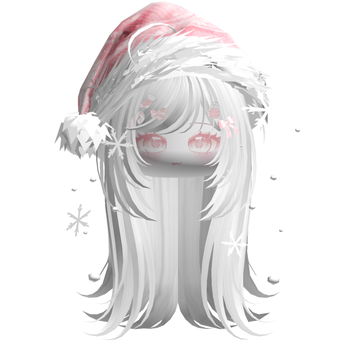 Emo Vamp Christmas Hair (White)