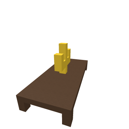 Friaza's Wooden Table with big candle decoration