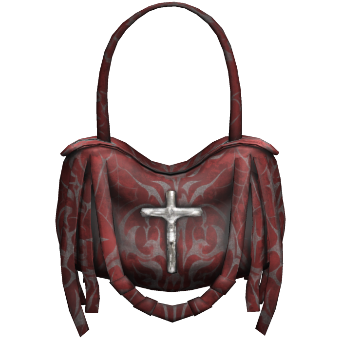 Red Grunge Emo Strapped Handbag 3.0