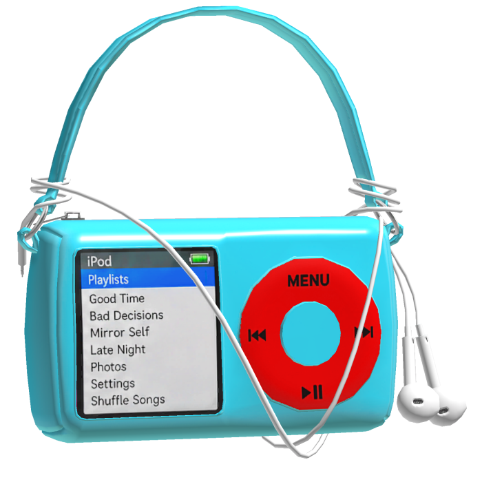 Cyan & Red MP3 Shoulder Bag