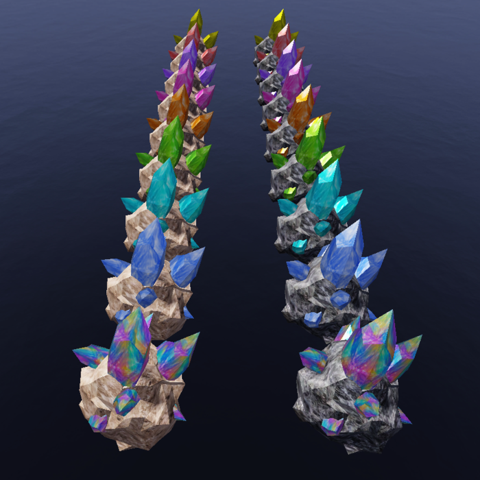 Low-Poly Crystal Ores V1 preview 1