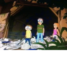 rick and morty run  icon