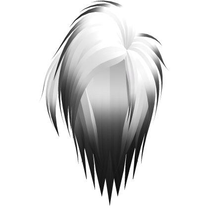 Emo Gyaru Teased Big Yamanba Hair in White Black
