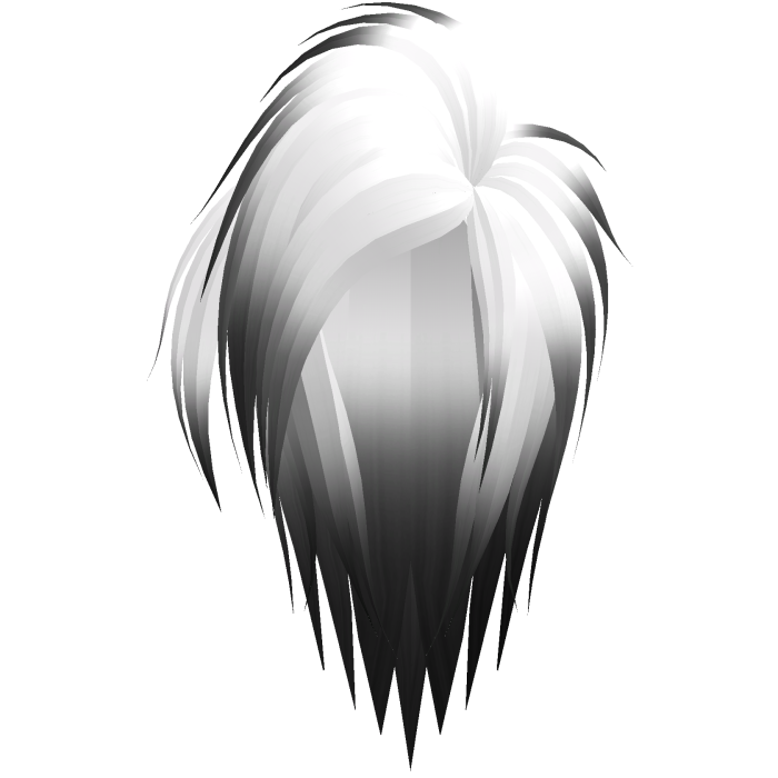 Emo Gyaru Teased Big Yamanba Hair in White Black
