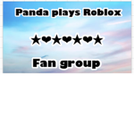 Panda plays roblox!!! fans
