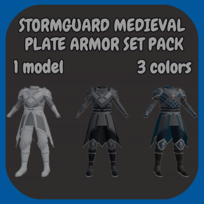 [Layered] Stormguard medieval plate armor set