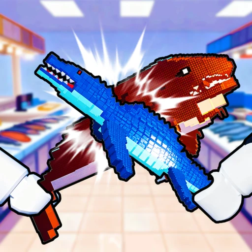 Thumbnail for [🦖&🐙]🦈 Fight in the fish market Game