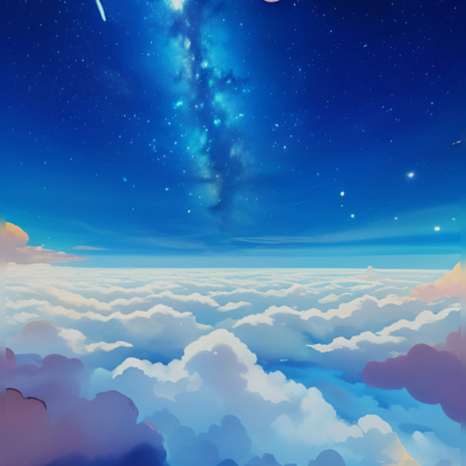 Blue Anime Clouds Sky (Chill)