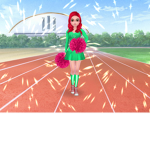 Cheerleading and dancing group