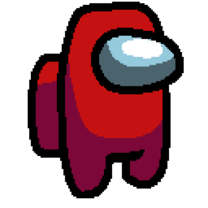 Among Us Red (Pixelated Art) Roblox decal