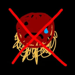 push spaghetti man into a burning pit of lava icon