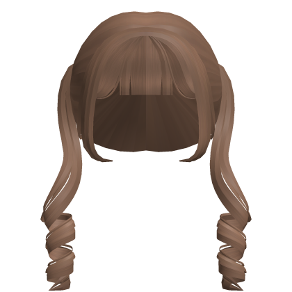 ♡ৎ cute long curly doll pigtails n caramel brown⸝ Roblox item
