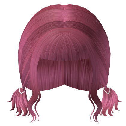 Hot Pink Cheap Cutie Heart Ponytails Roblox item