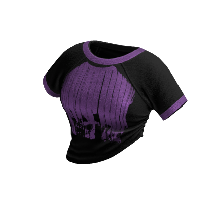 Cozy Graphic Y2K Tee (Black Purple)