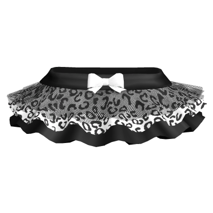 Leopard Print White Skirt Black Tulle [3.0]