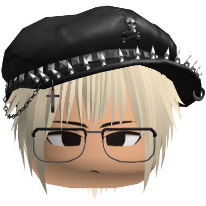 Vkei Moe Light Blonde Messy Hair /w Glasses