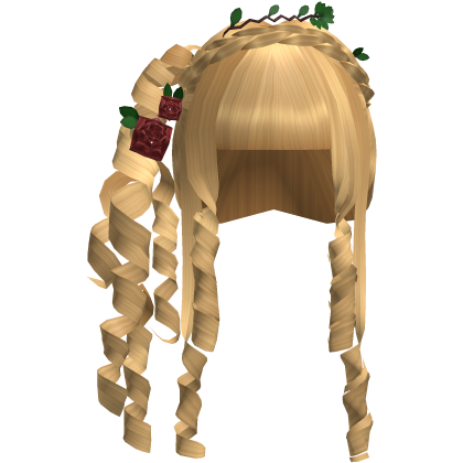 Pretty Ancient Rose Leaf Gold Blonde Hair Roblox item