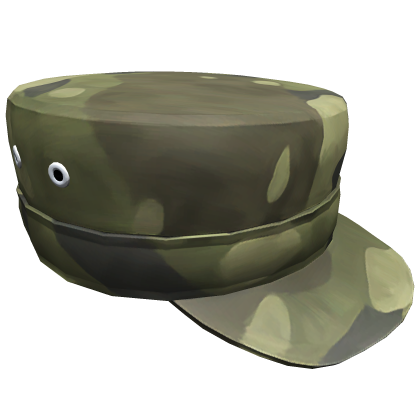 Military Cap | Camo | Forest B Roblox item