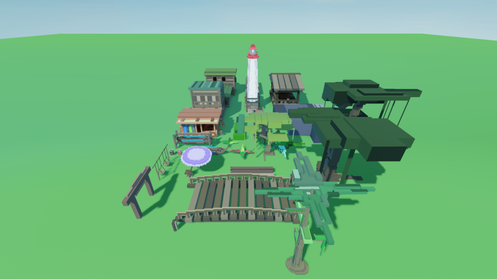 Low Poly Asset Pack preview 1