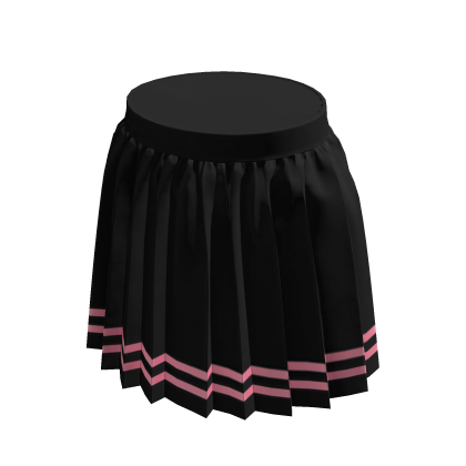 Pink Striped Black Pleated Skirt Roblox