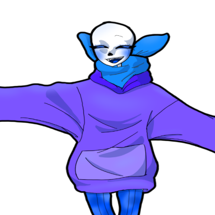 Female Swap Sans in a hoodie (btw i drew it :3) Roblox decal
