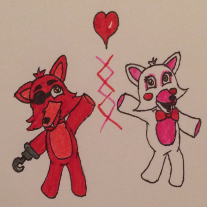 Foxy & Mangle Plushie Art Roblox decal