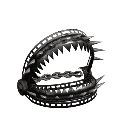 Black Rusty Halloween spiked vkei goth head trap 