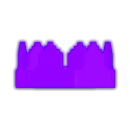 [EMISSIVE ADDON] Purple Glowing 8-Bit Royal Crown