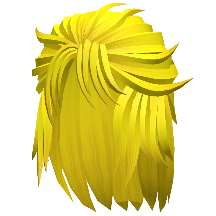 messy yellow samurai anime hair