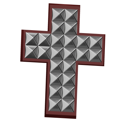 Emo Red Studded Cross Hairpin Roblox item
