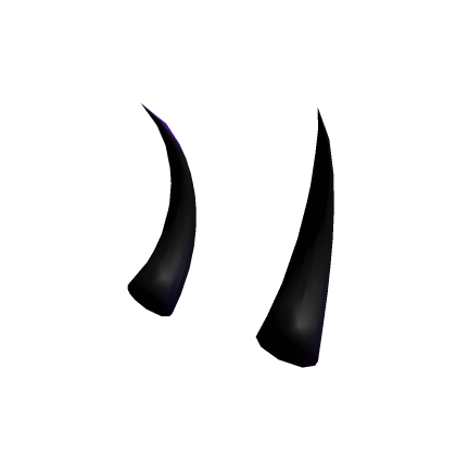 Black to purple horns