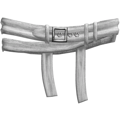 White Vkei Emo Double Belt 6.