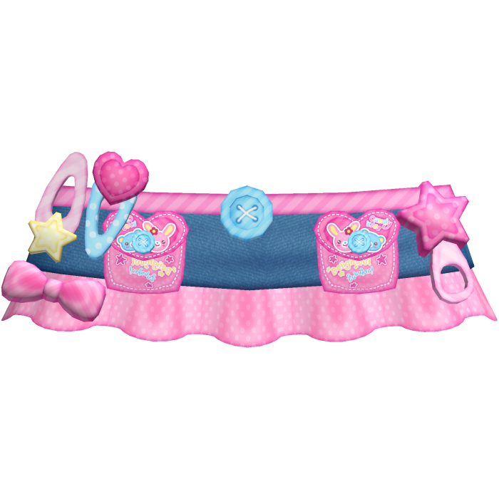 Cute Kawaii Pink Mimi Mezzo Piano Denim Skirt