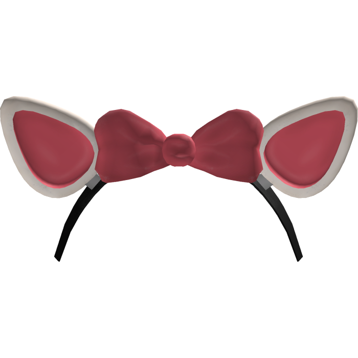 ♡ | animatronic fox white headband w pink bow