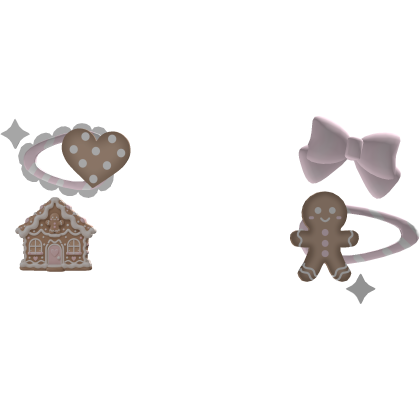 . ‿ ♡ kawaii christmas gingerbread clips